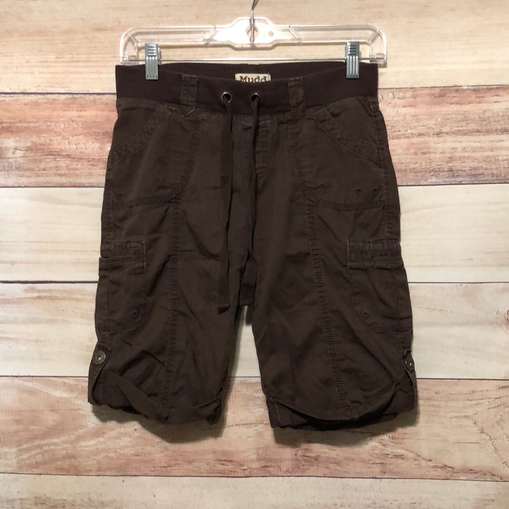 Mudd Girls (Sz 14) Bermuda Shorts w/ Button Side